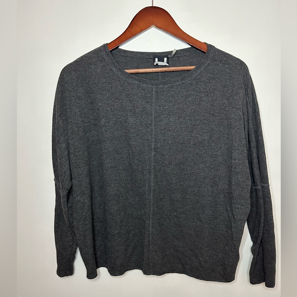 Woman Gray Sweater